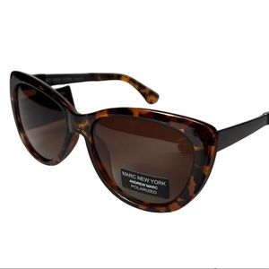 Marc New York Andrew Marc Tortoiseshell Cat Eye Sunglasses Polarized UV